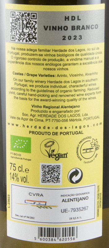 2023 Herdade dos Lagos HDL biológico branco