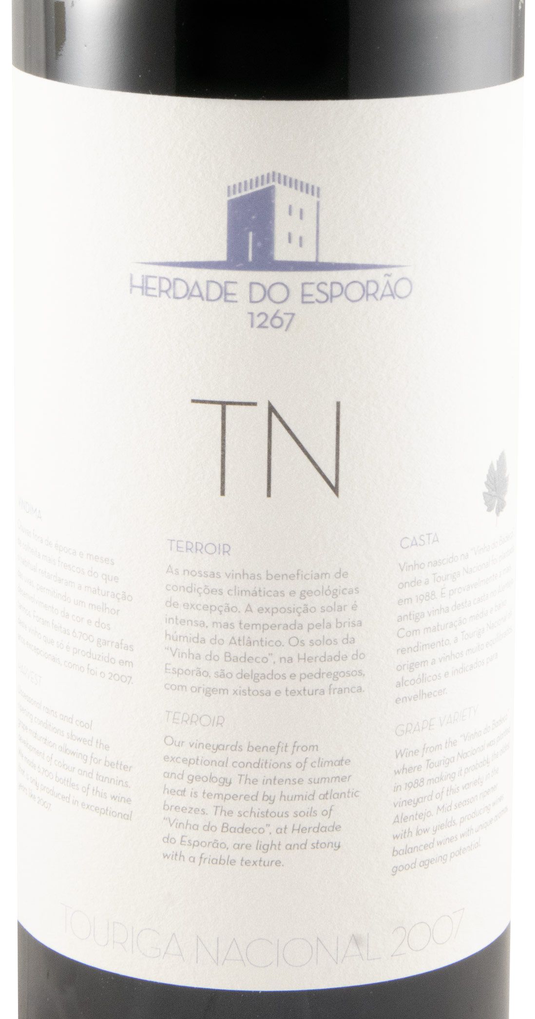 2007 Esporão TN Touriga Nacional red