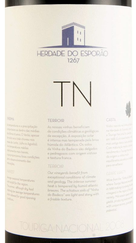 2008 Esporão Touriga Nacional red