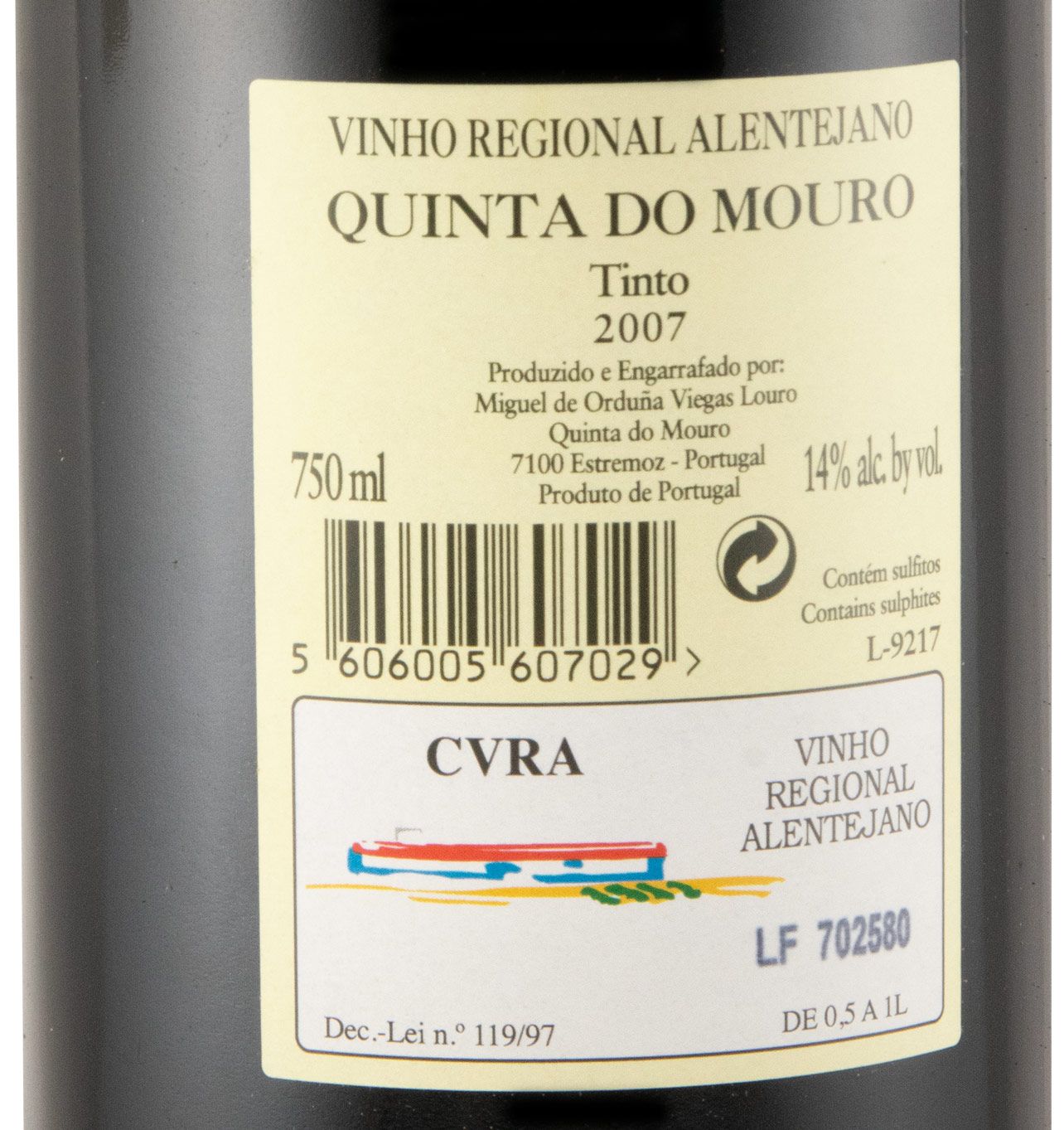 2007 Quinta do Mouro Cabernet Sauvignon red