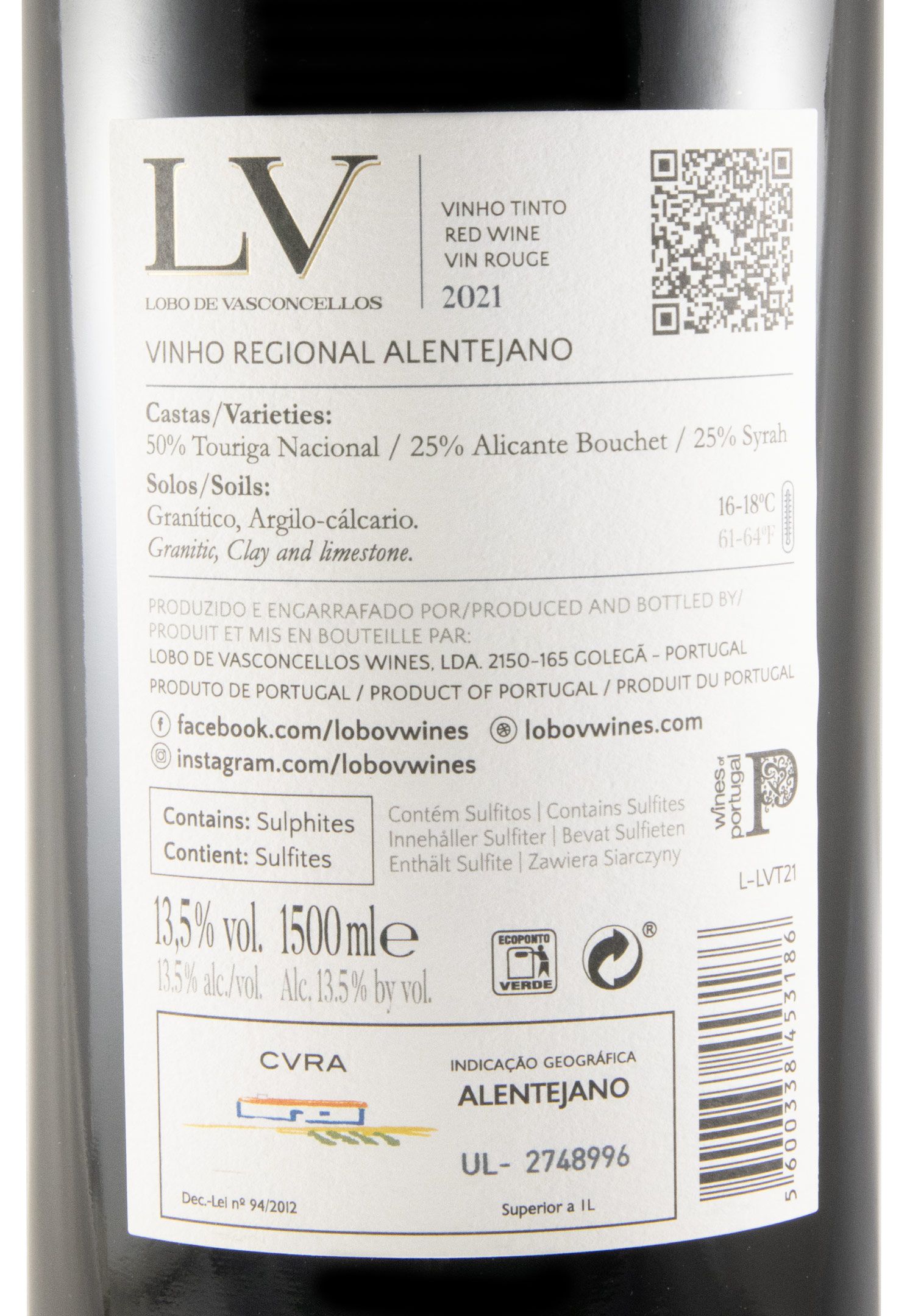 2021 Lobo de Vasconcellos LV red 1.5L