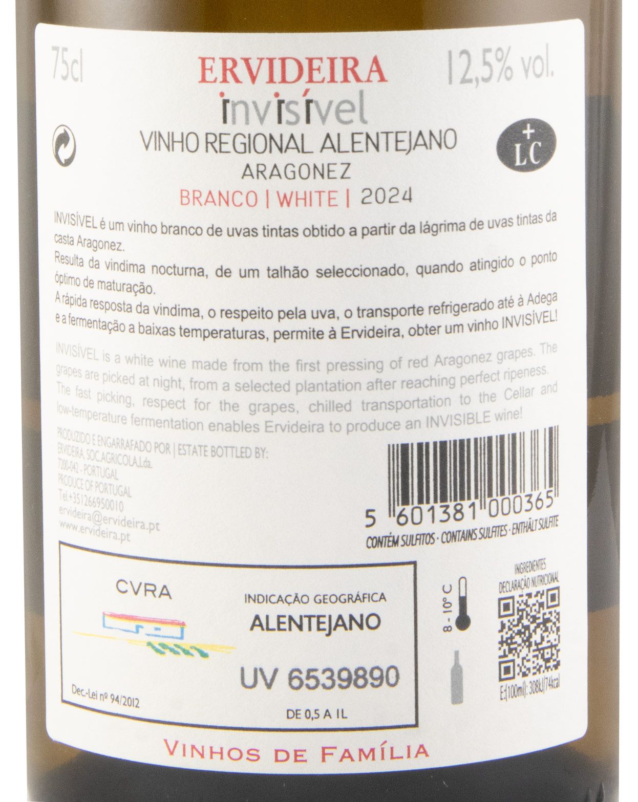 2024 Invisível Aragonez white