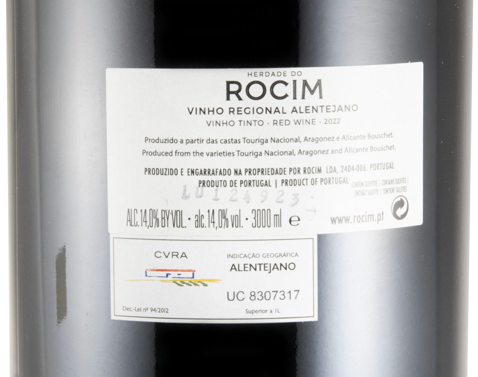 2022 Herdade do Rocim tinto 3L