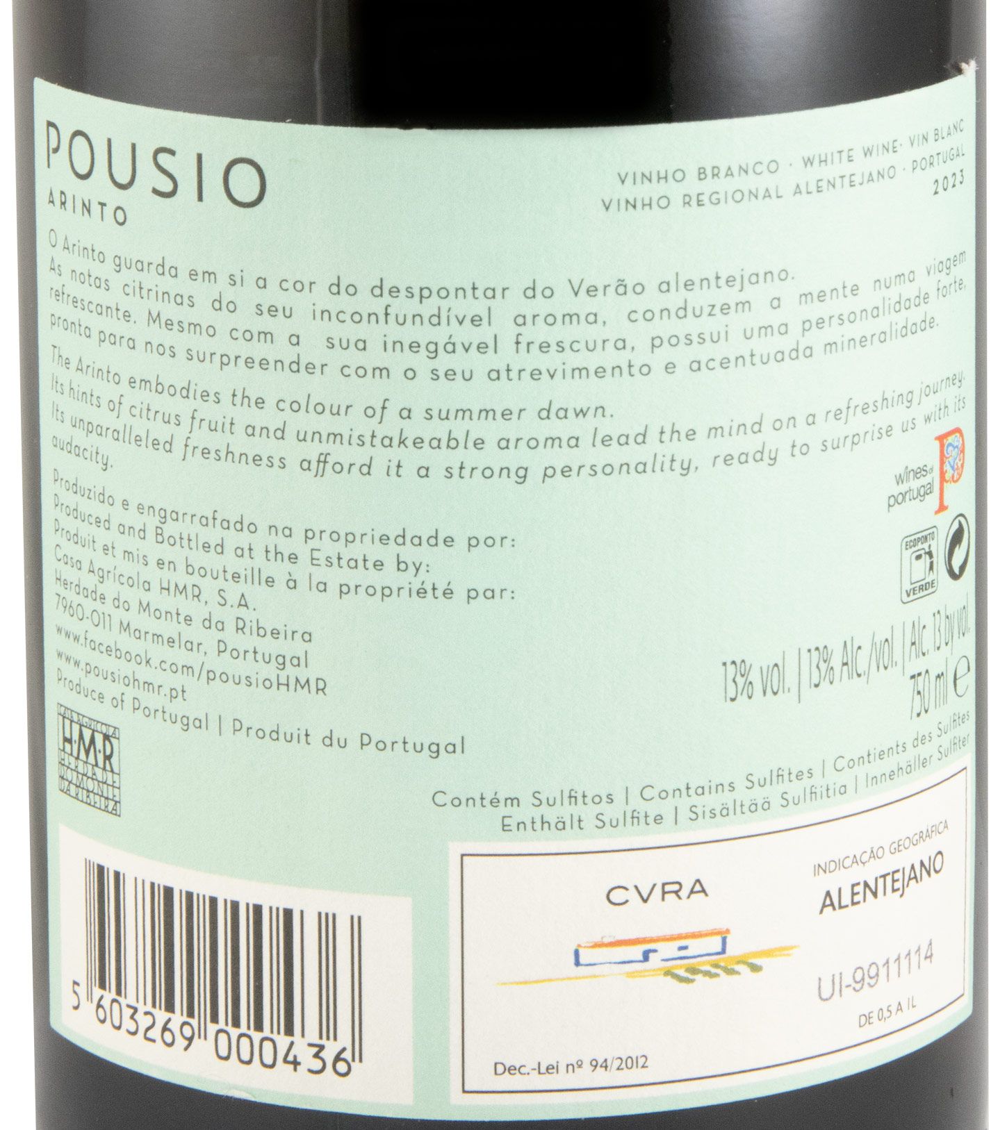 2023 Pousio Arinto branco