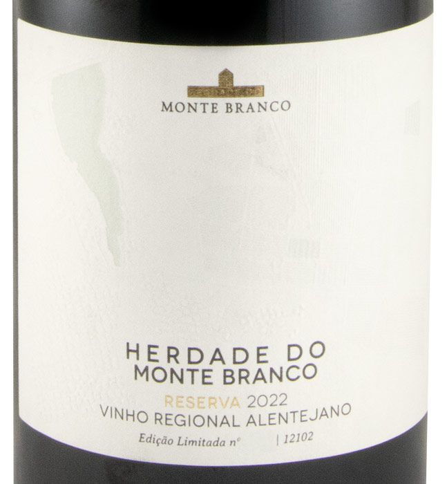2022 Herdade do Monte Branco Reserva Limited Edition red