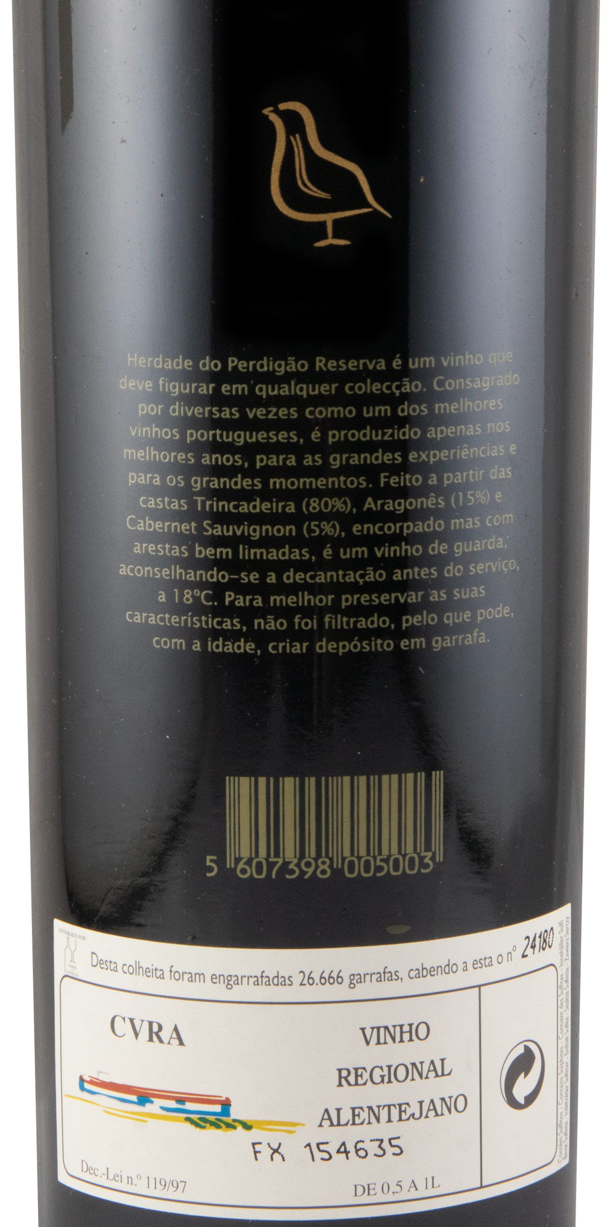 2004 Herdade do Perdigão Reserva red