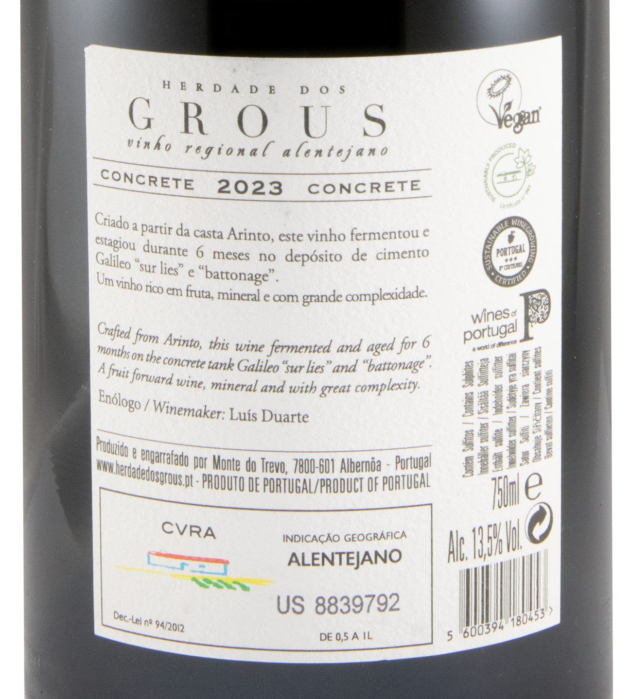 2023 Herdade dos Grous Concrete white