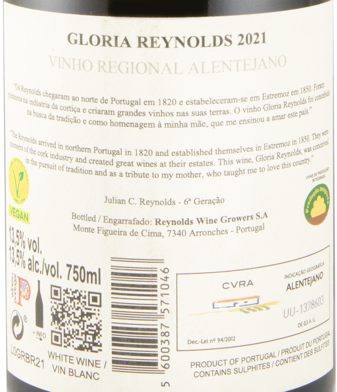 2021 Gloria Reynolds branco