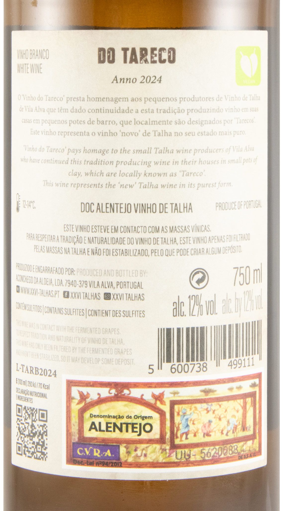 2024 XXVI Talhas Tareco white