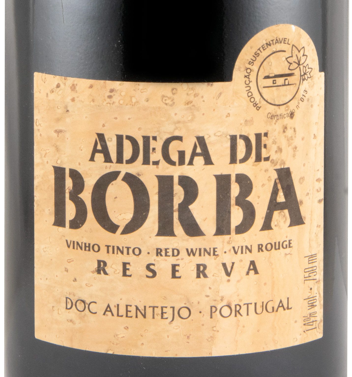 2022 Borba Reserva tinto (rótulo de cortiça)