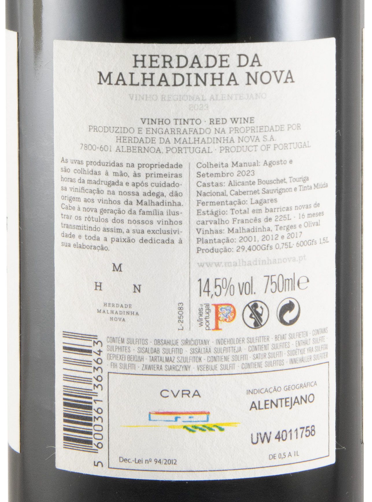 2023 Malhadinha tinto