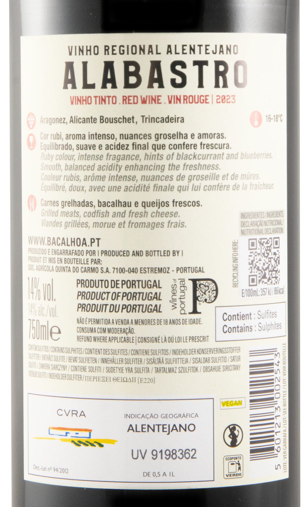 2023 Bacalhôa Alabastro tinto