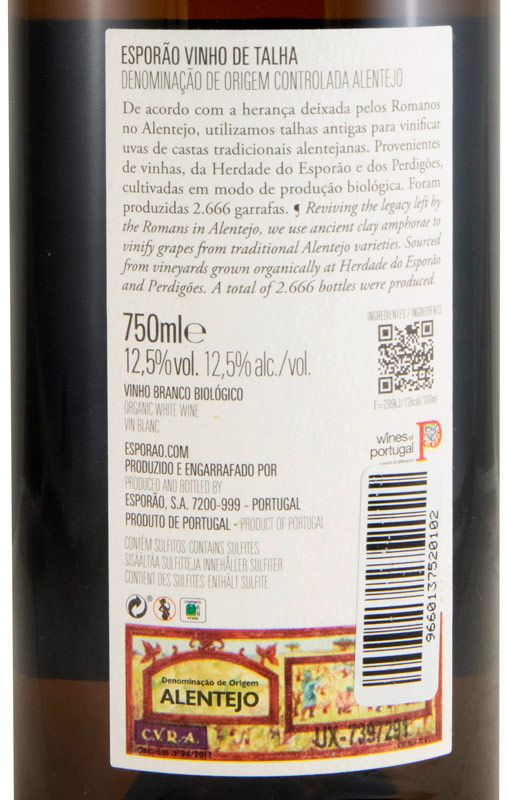 2024 Esporão Vinho de Talha organic white