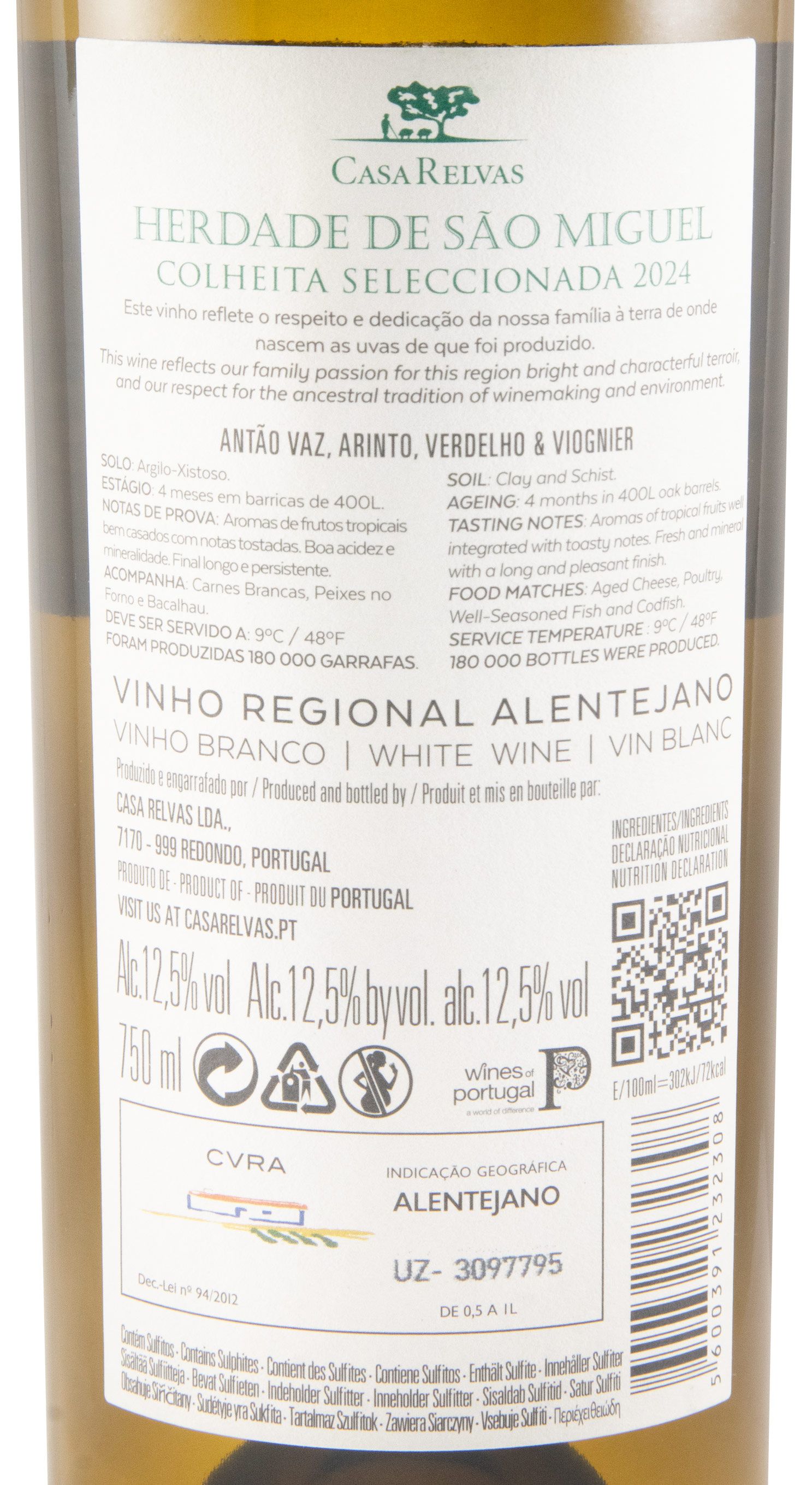 2024 Herdade de São Miguel Colheita Seleccionada white