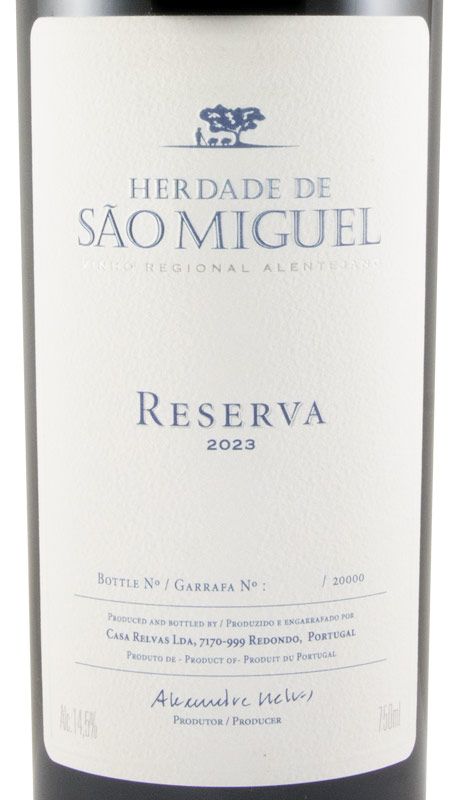2023 Herdade de São Miguel Reserva tinto
