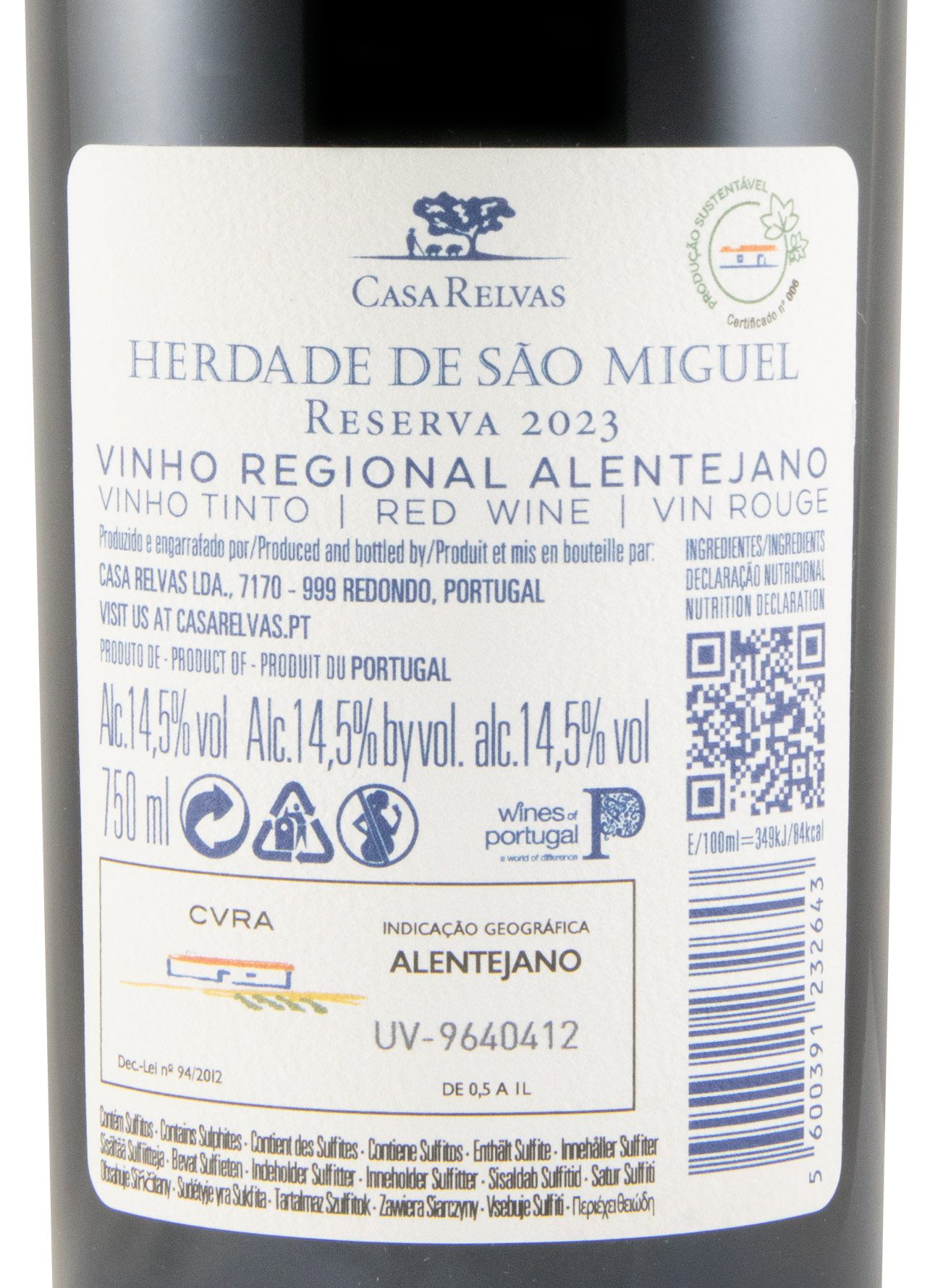 2023 Herdade de São Miguel Reserva tinto