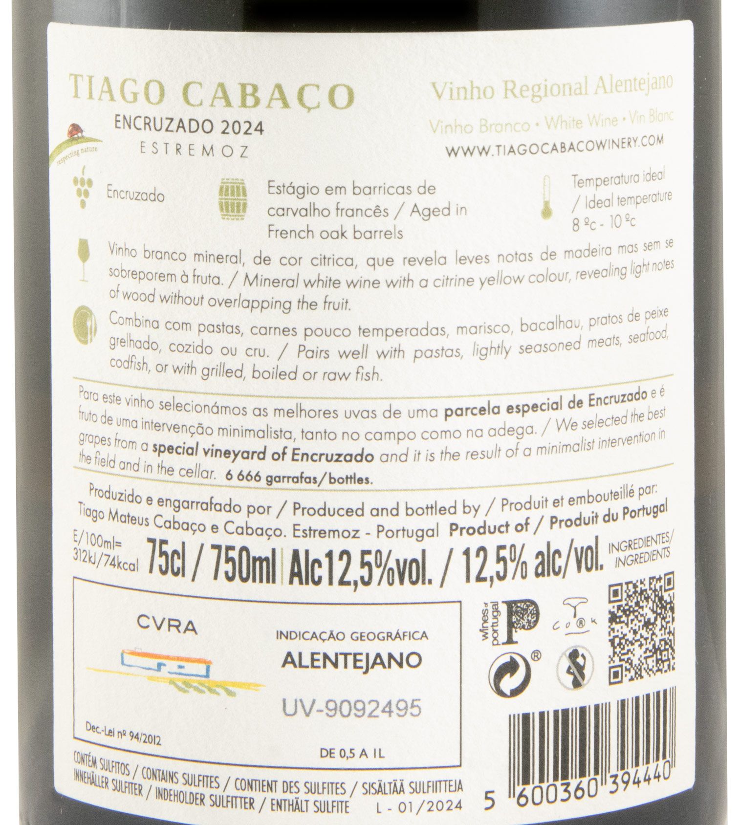 2024 Tiago Cabaço Encruzado branco