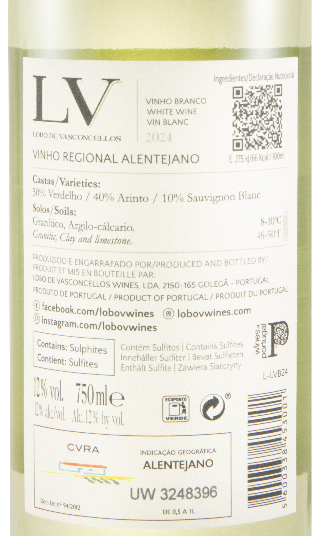 2024 Lobo de Vasconcellos LV branco