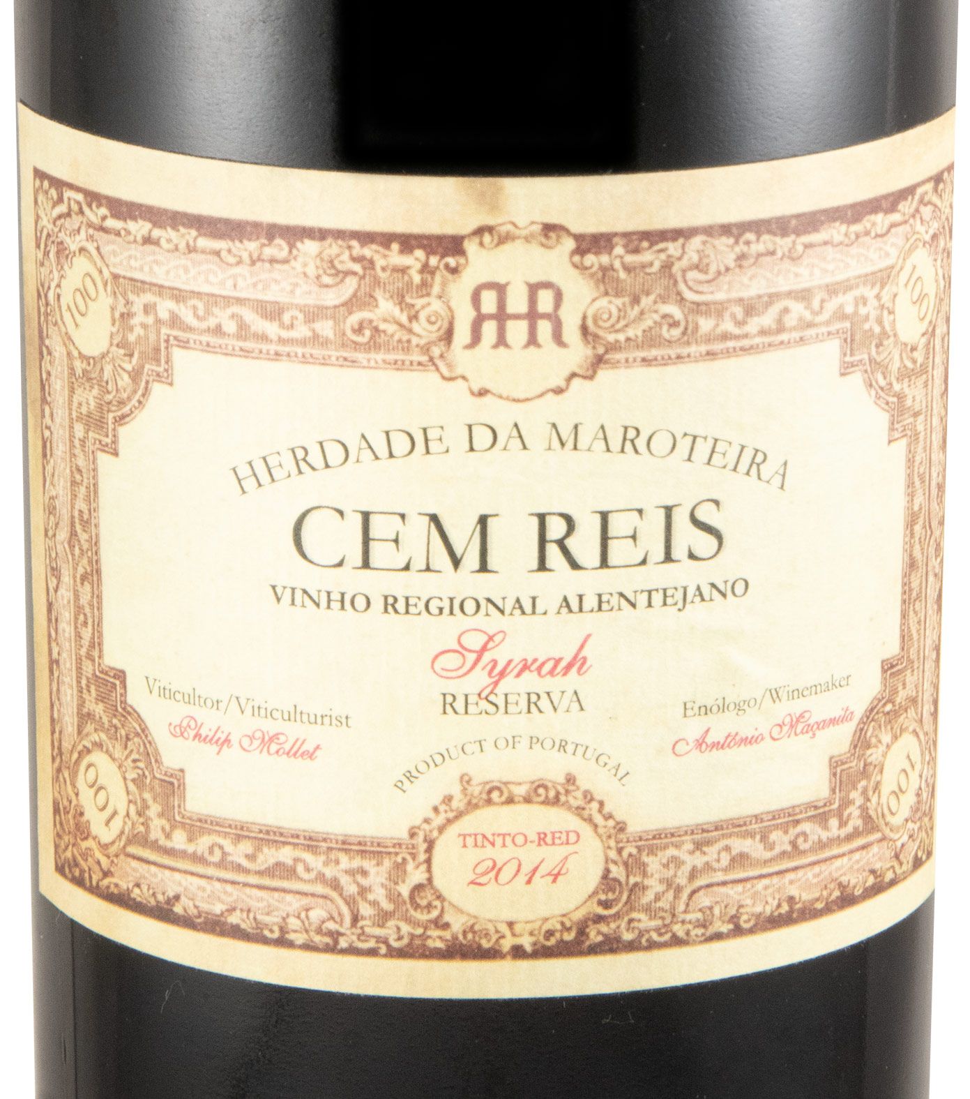 2014 Herdade da Maroteira Cem Reis Syrah Reserva tinto