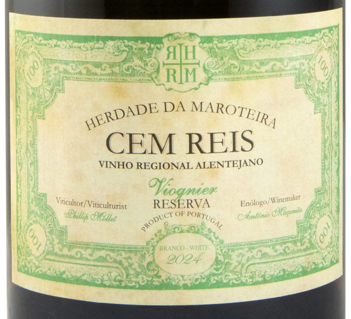 2024 Herdade da Maroteira Cem Reis Viognier Reserva white