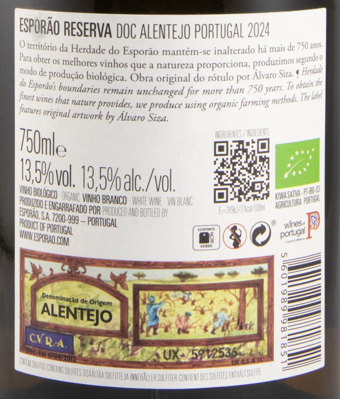 2024 Esporão Reserva organic white
