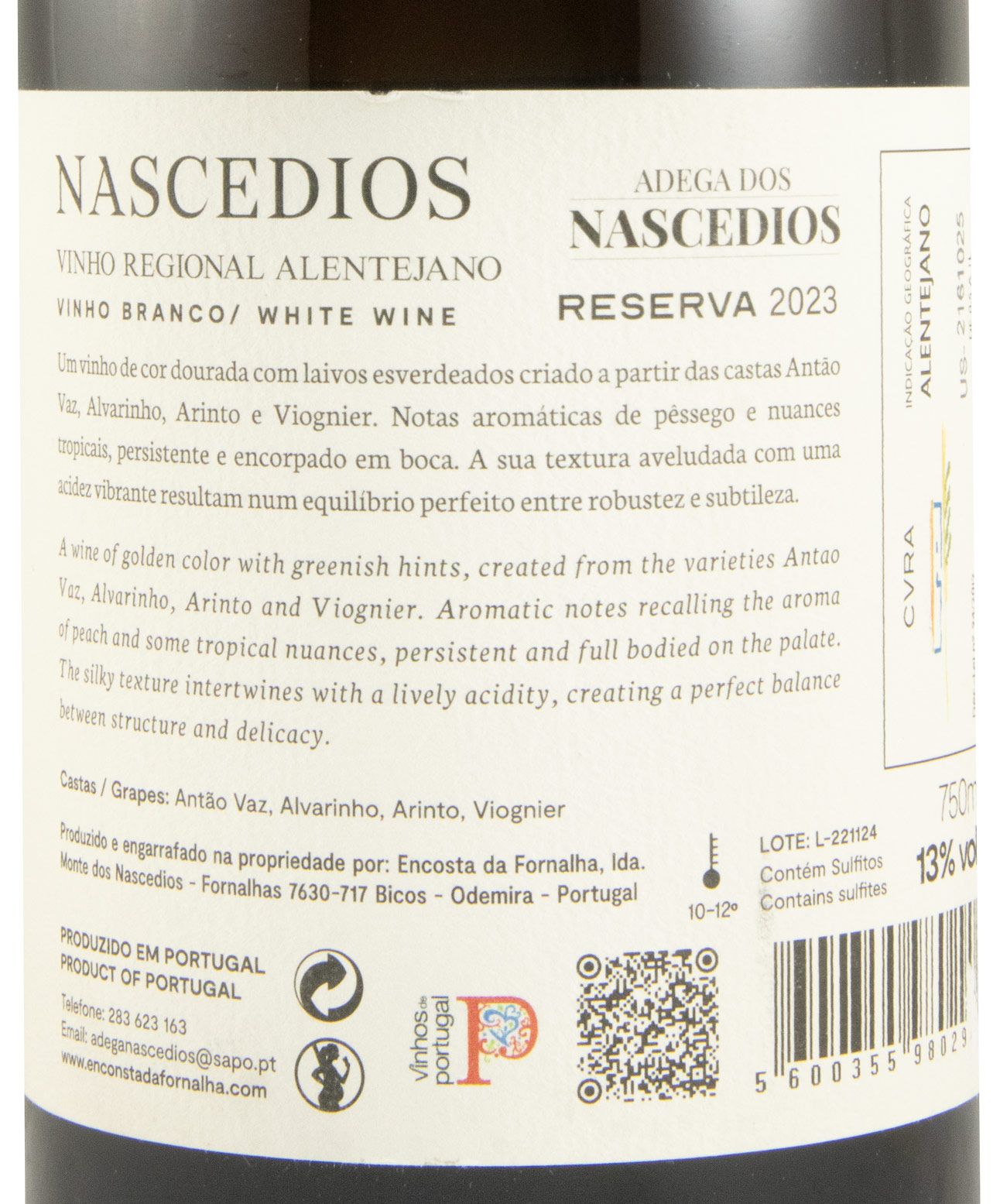 2023 Nascedios Terroir Reserva white