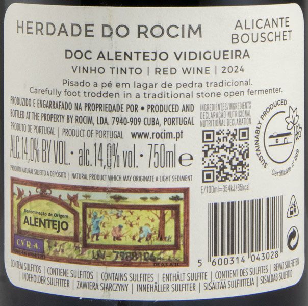 2024 Herdade do Rocim Alicante Bouschet tinto