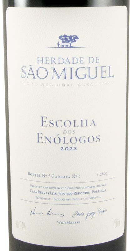 2023 Herdade de São Miguel Escolha dos Enólogos tinto