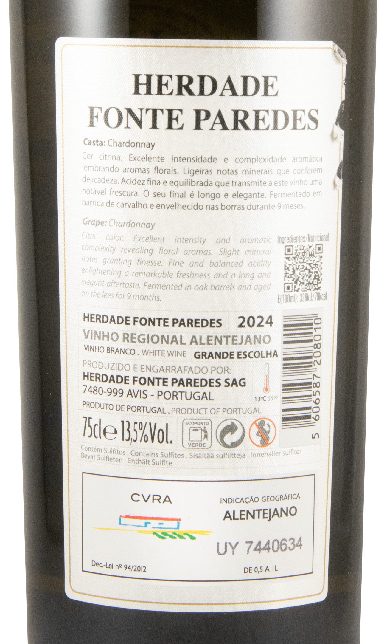 2024 Herdade Fonte Paredes Grande Escolha branco