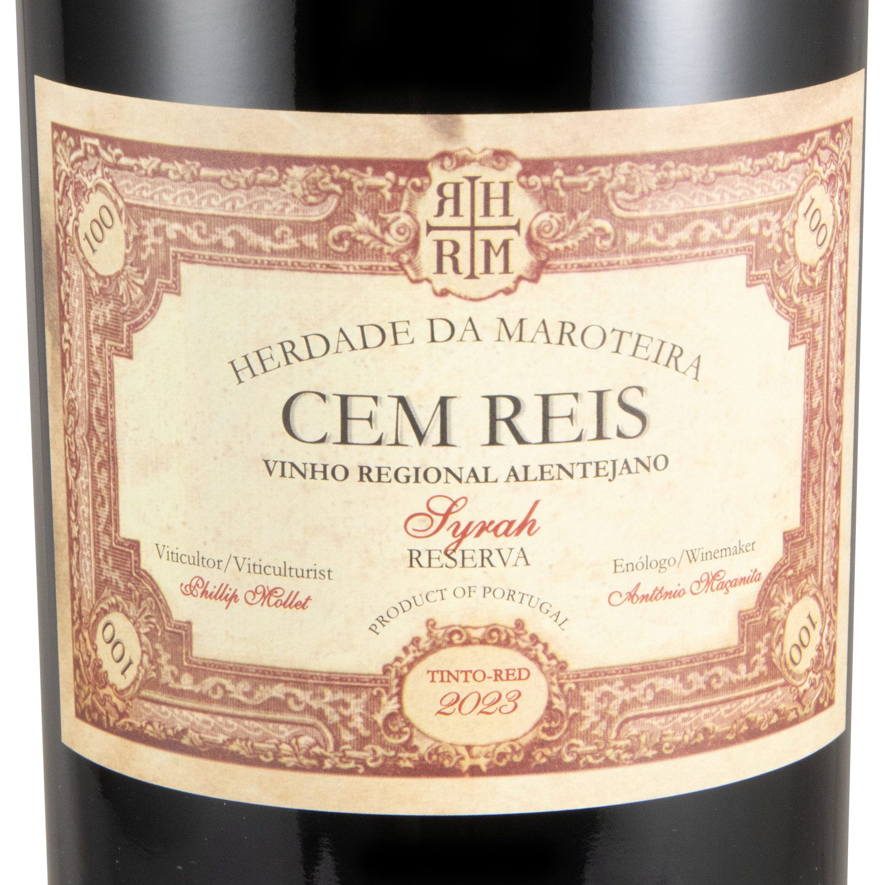 2023 Herdade da Maroteira Cem Reis Syrah Reserva tinto 1,5L