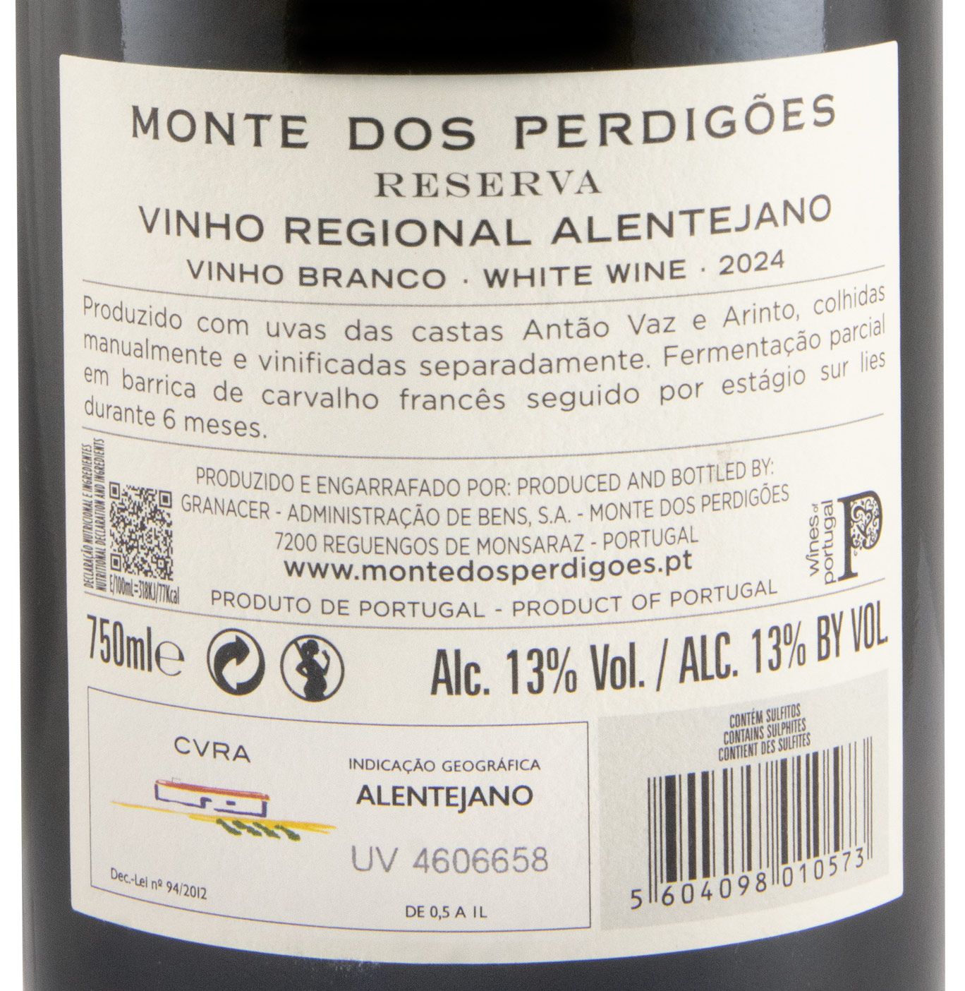 2024 Monte dos Perdigões Reserva branco