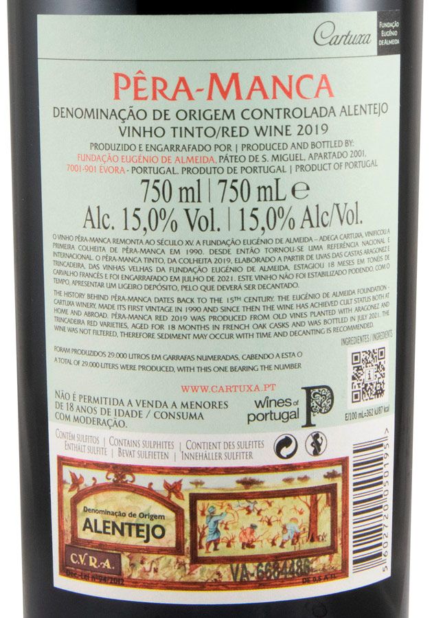 2019 Pêra-Manca tinto