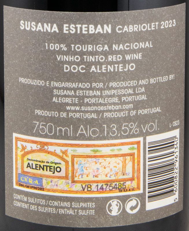 2023 Susana Esteban Cabriolet Touriga Nacional red