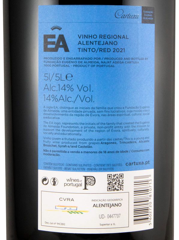 2021 Fundação Eugénio de Almeida EA red 5L