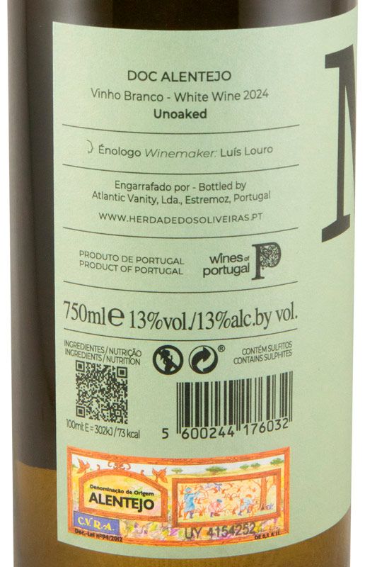 2024 Herdade dos Oliveiras Moz branco