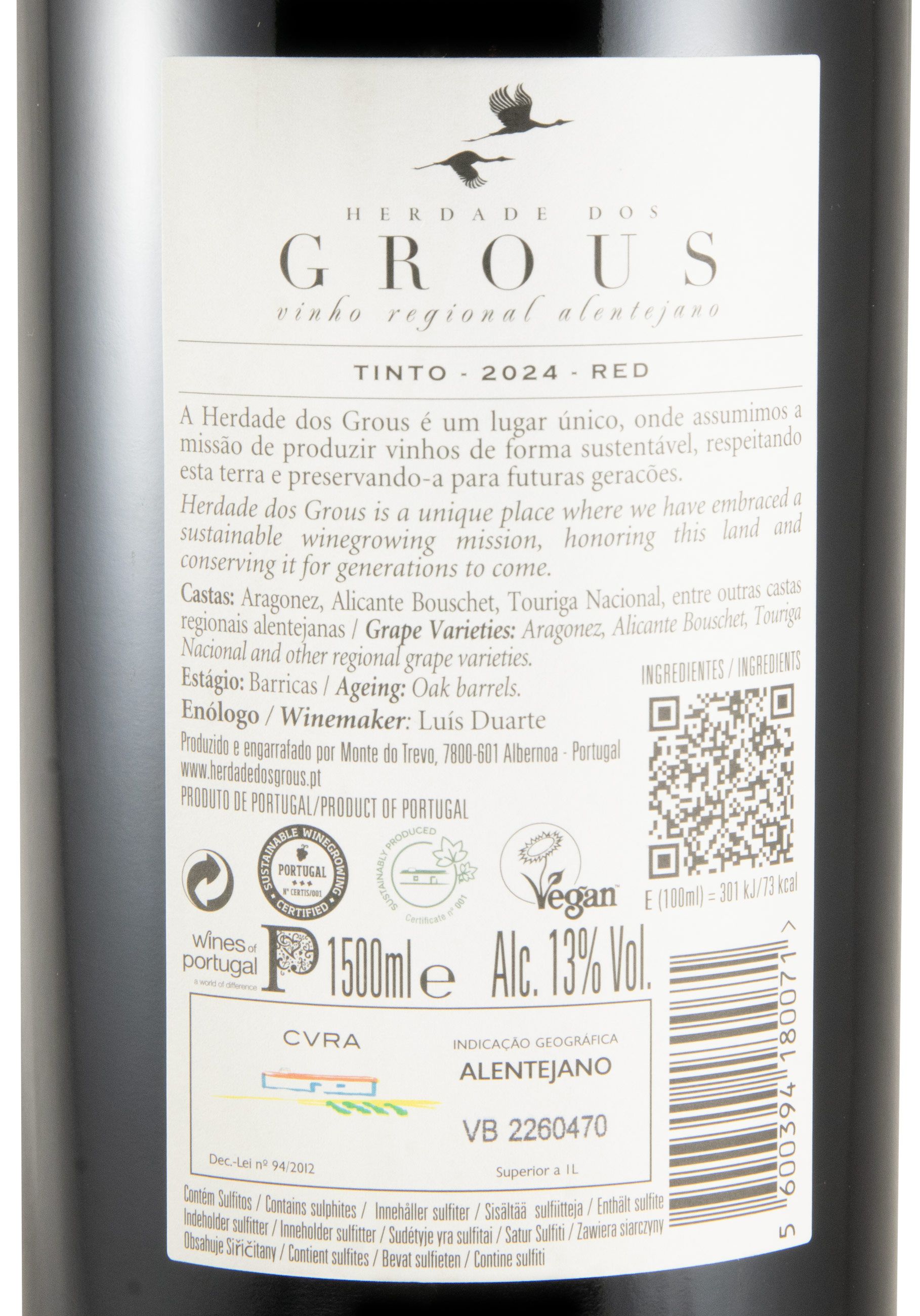 2024 Herdade dos Grous tinto 1,5L