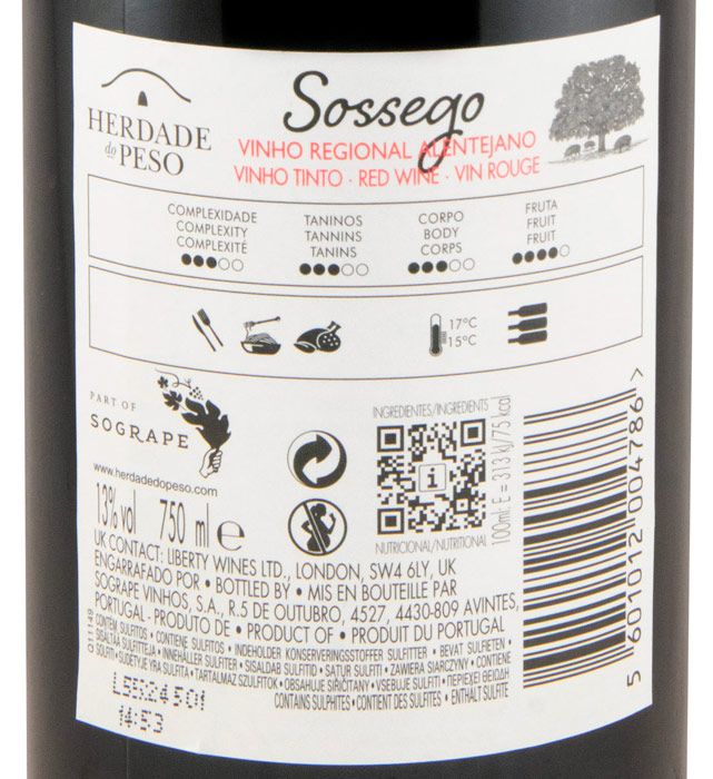2024 Herdade do Peso Sossego red
