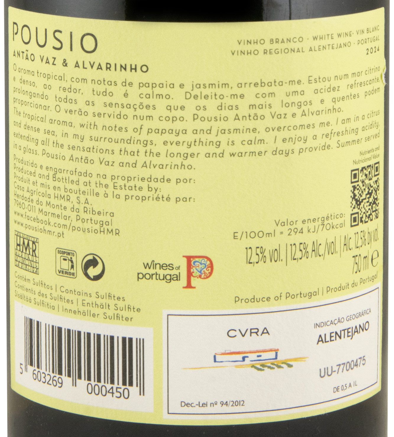 2024 Pousio Antão Vaz & Alvarinho branco