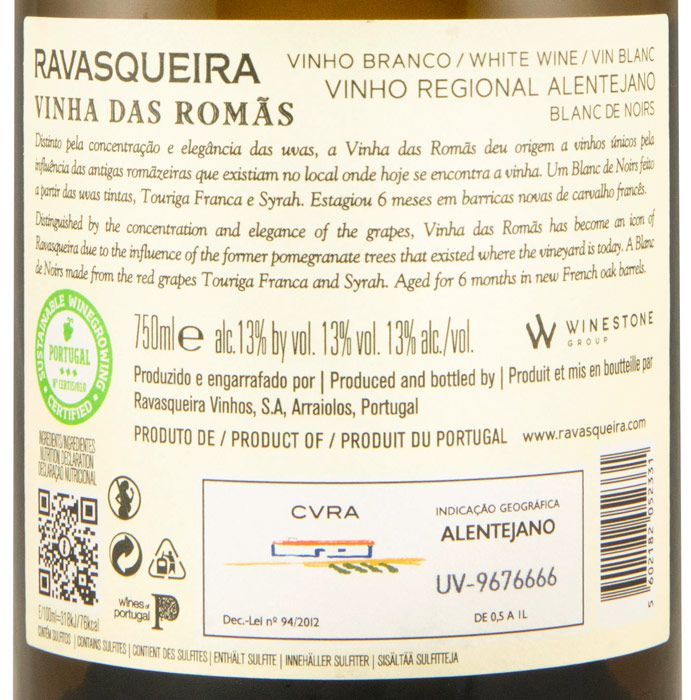 2024 Ravasqueira Vinha das Romãs Blanc de Noirs branco
