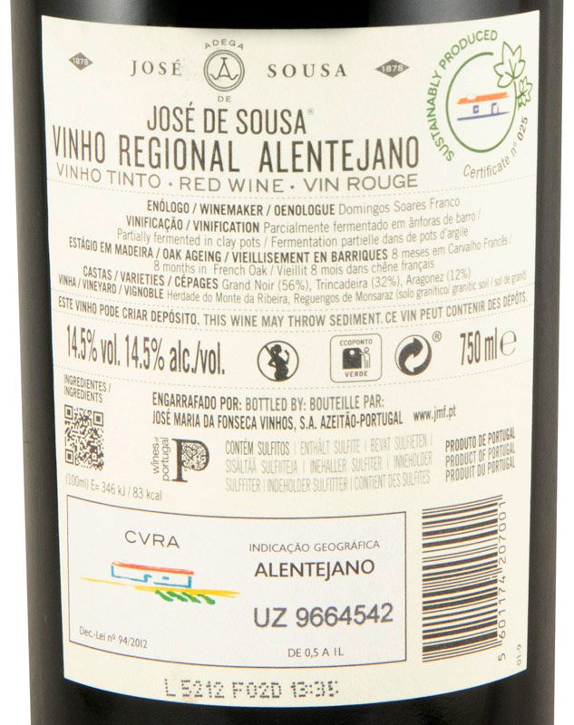 2023 José Maria da Fonseca José de Sousa red