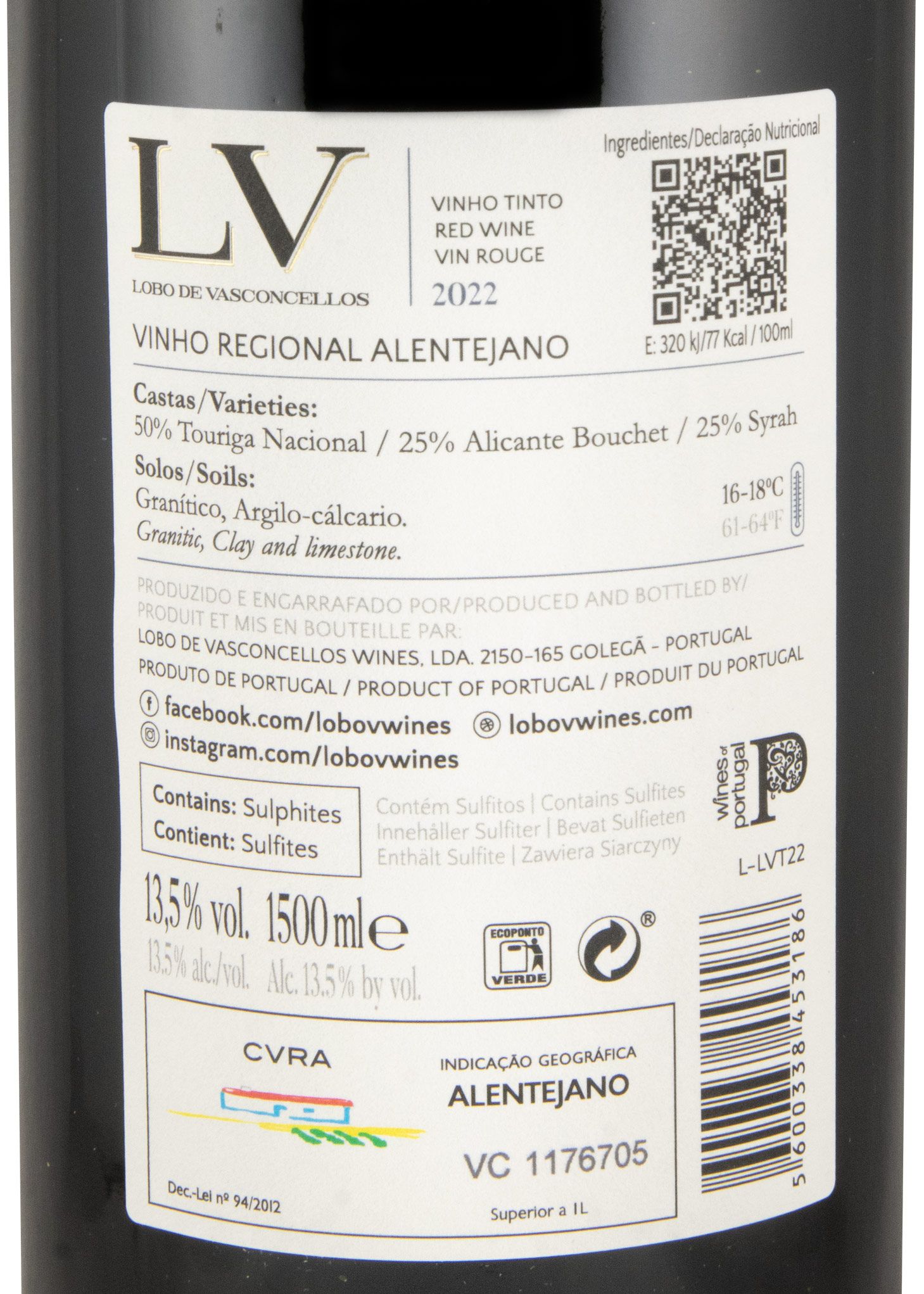 2022 Lobo de Vasconcellos LV red 1.5L