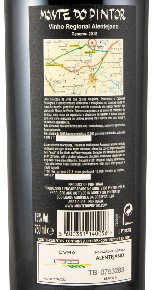 2018 Monte do Pintor Reserva tinto