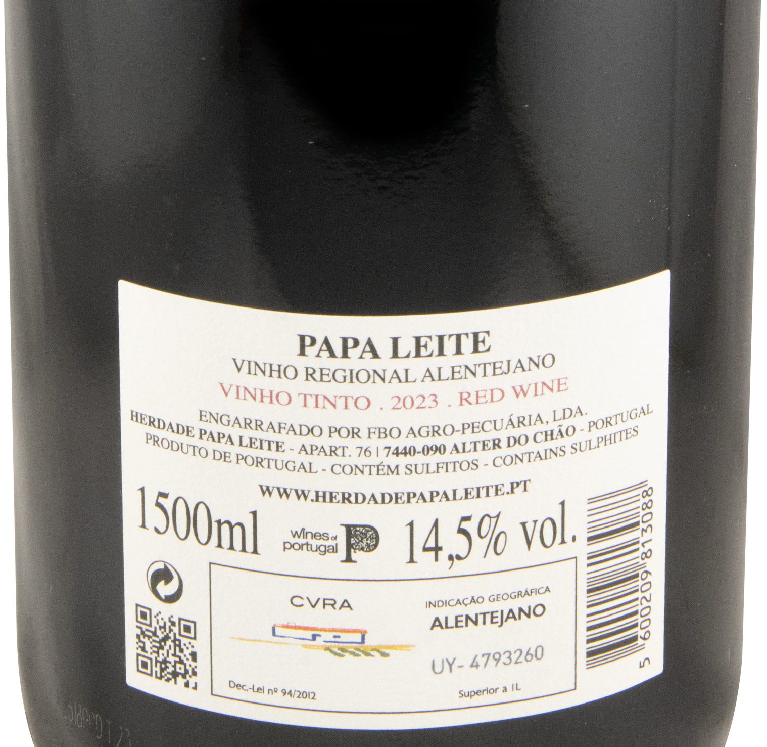 2023 Herdade Papa Leite Pacto do Diabo tinto 1,5L