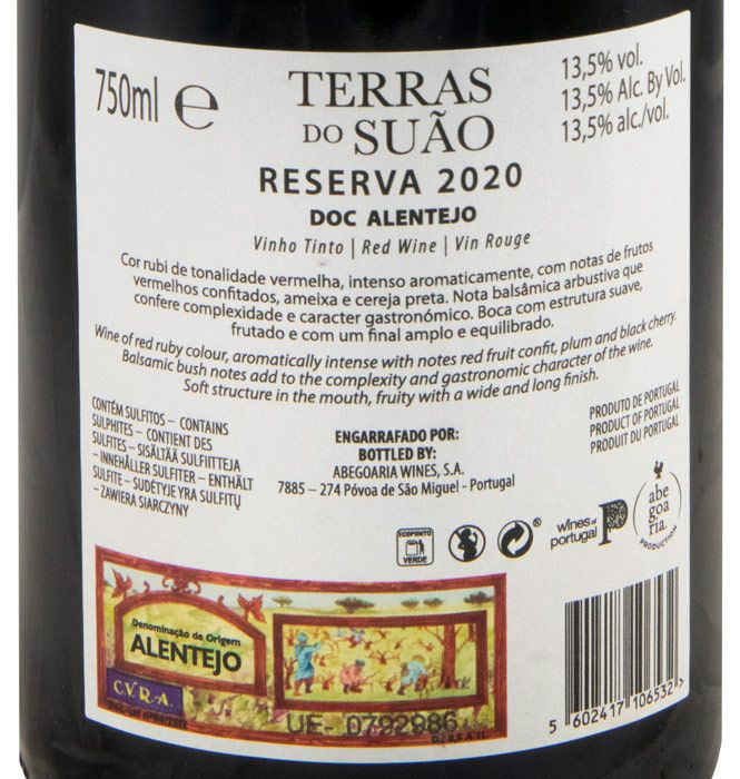 2020 Terras do Suão Reserva red