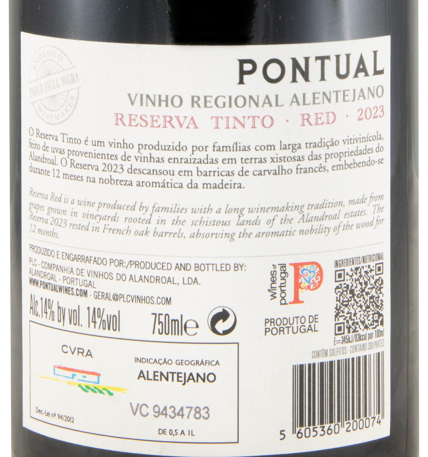 2023 Pontual Reserva red