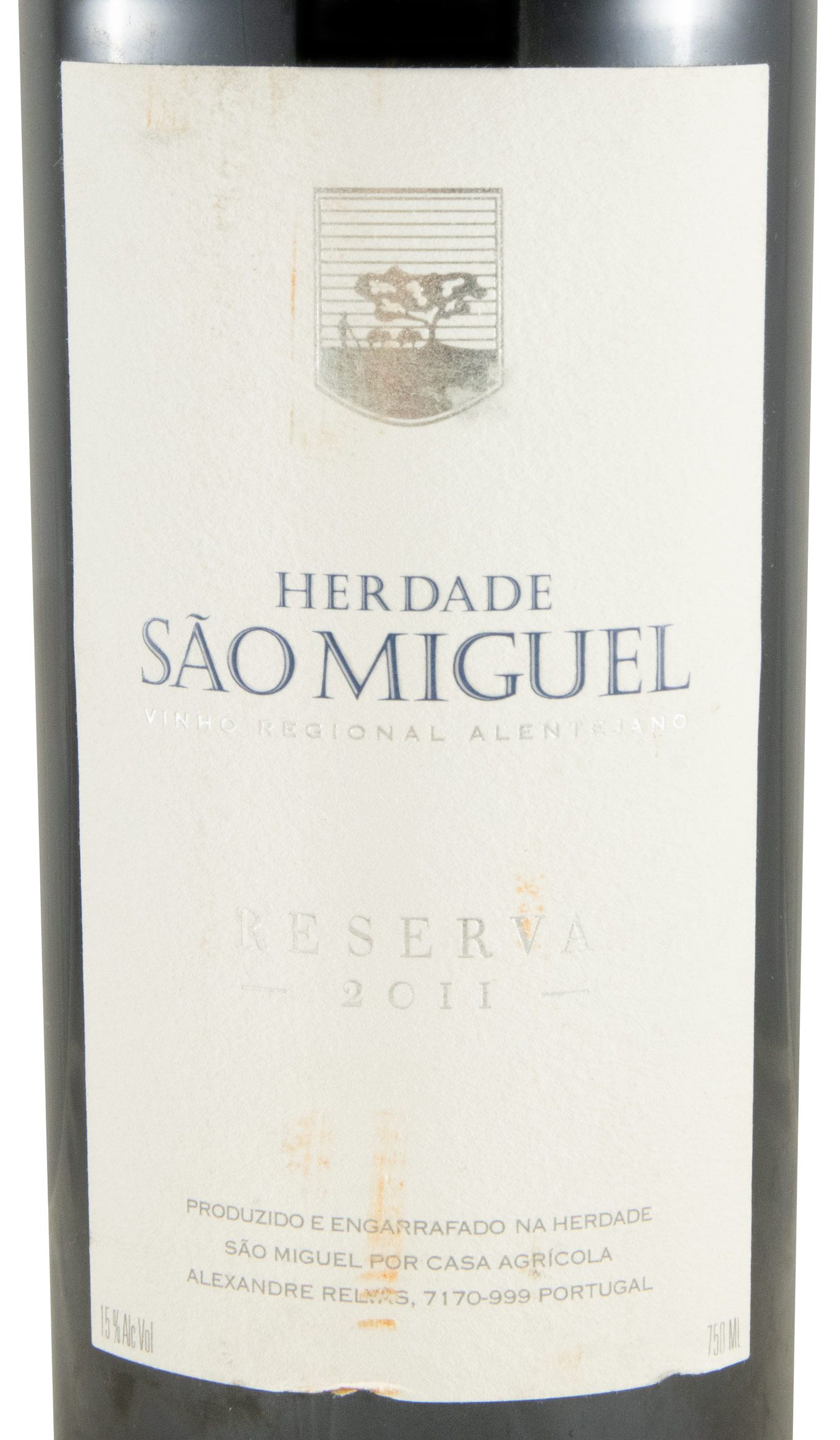 2011 Herdade de São Miguel Reserva red (damaged label)