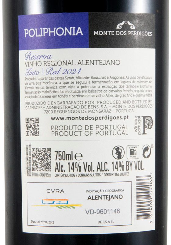 2024 Poliphonia Reserva tinto