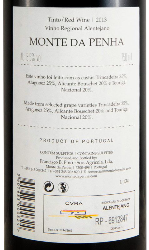 2013 Monte da Penha Paixão red