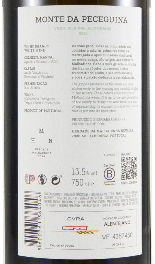 2025 Monte da Peceguina branco