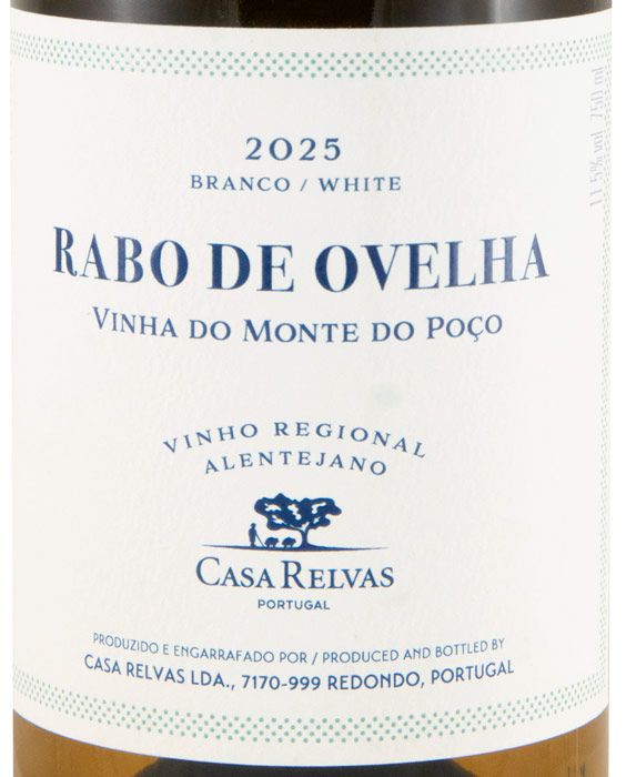 2025 Casa Relvas Vinha do Monte do Poço Rabo de Ovelha branco